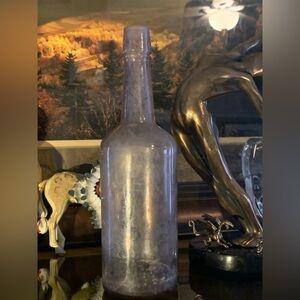 antique amethyst (purple) glass bottle